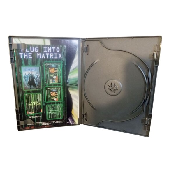 Warner Bros. DVD Movie Case ONLY Matrix Reloaded Black Green 2003 - Picture 4 of 4